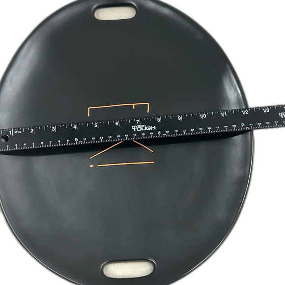 Rae Dunn Serving Platter Halloween Black EEK! 15 Inch Artisan Collection - Picture 5 of 7